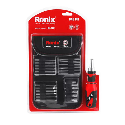طقم مفك لقم  26 قطعة  RONIX RH-2721