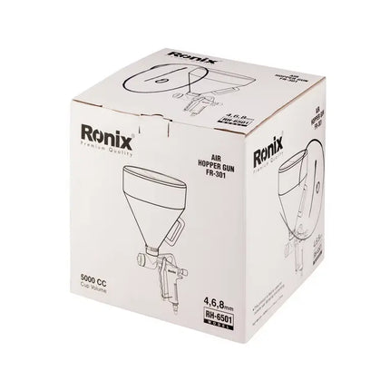 An individual sprayed granules of RONIX