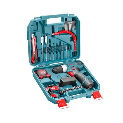 دريل شحن مع طقم عدة وريش  RONIX RS-8013 12V