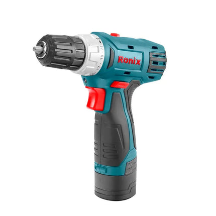 دريل شحن مع طقم عدة وريش  RONIX RS-8013 12V