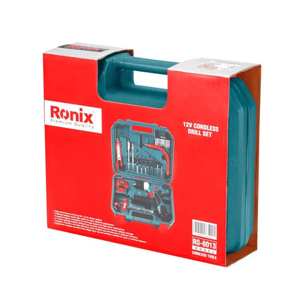 Cordless drill with tool and bit set from RONIX
