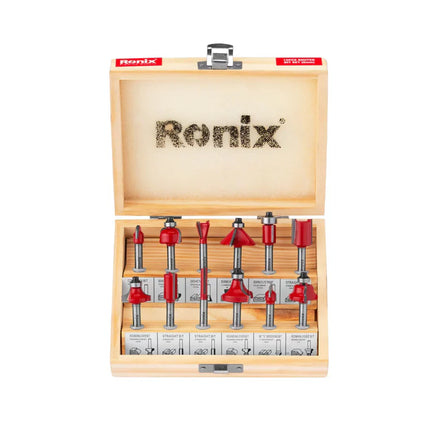 طقم ضربات راوتر 12 قطعه 6ملم RONIX RH-5341