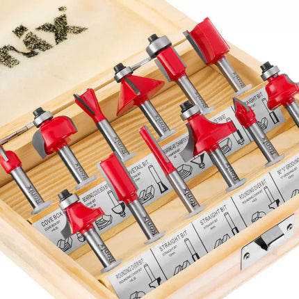 طقم ضربات راوتر 12 قطعه 6ملم RONIX RH-5341