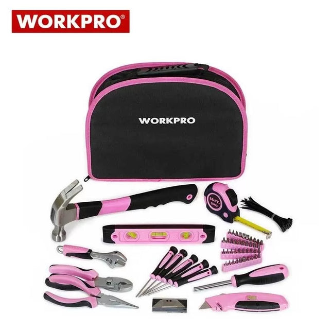 طقم عدة workpro الوردي – 103 قطعة