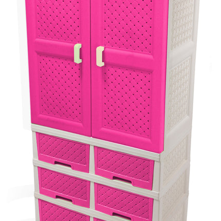 خزانة بلاستيك كلاسيكية بـ 6 أدراج لتنظيم سهل وأنيق للمنزل من سامبا