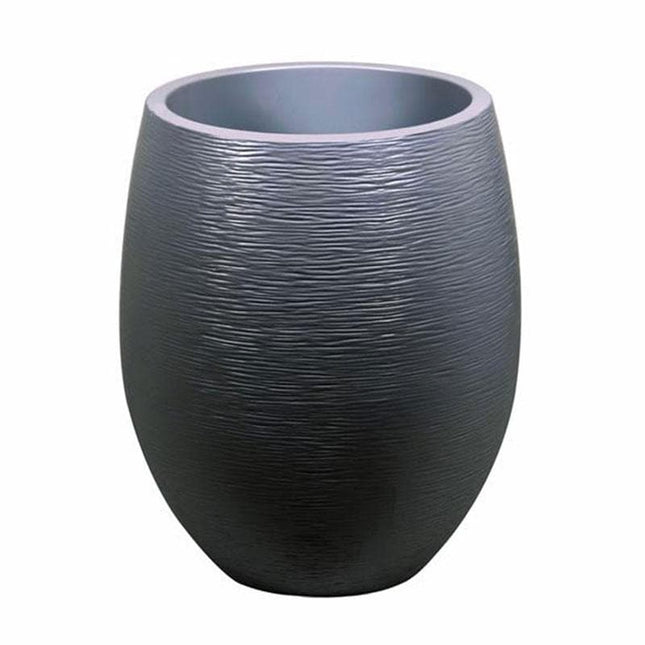 قوار نباتات بيضوي رمادي 53 لتر 50*45 سم