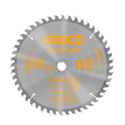 طارة قص ألمنيوم 10" T80 من INGCO بقطر 254 مم للقطع الدقيق والمتين
