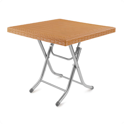 طاولة راتان مربعة قابلة لطوي بأرجل ألومنيوم من سامبا - سهلة الحمل والتخزين
