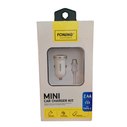 Fong 2.4 Amp Type-C Car Phone Charger