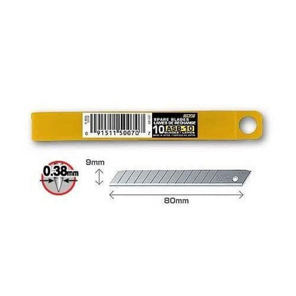10 standard-duty blades 9mm || نسلة مشرط - Mega Hardware