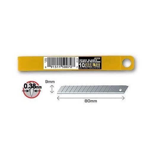 10 standard-duty blades 9mm || نسلة مشرط - Mega Hardware