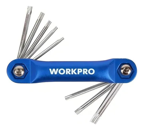 طقم مفاتيح الانكي توركس قابلة للطي من WORKPRO، ٨ قطع | W022019 | طقم مفاتيح الانكي توركس قابلة للطي من WORKPRO، ٨ قطع | W022019 |