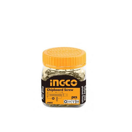 براغي تشب بورد 5 * 100 من 60 قطعة فولاذية متينة بطلاء زنك أصفر من INGCO