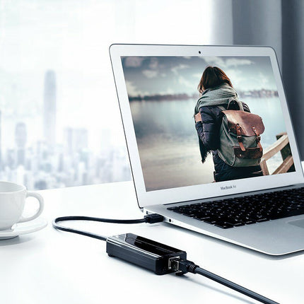موزع USB 3.0 من يوجرين مع محول جيجا ايثرنت  / 20265