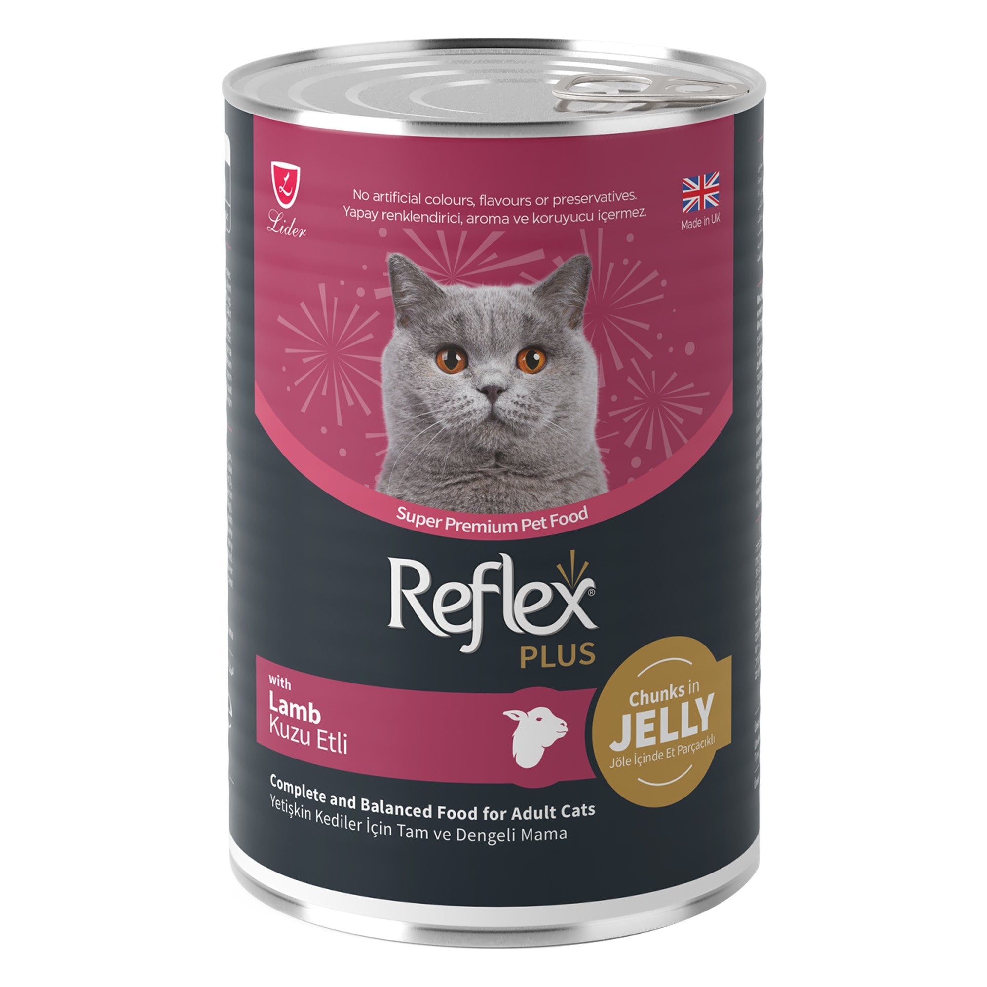 Reflex Plus Chunks in Jelly with Lamb Adult Cat Food |