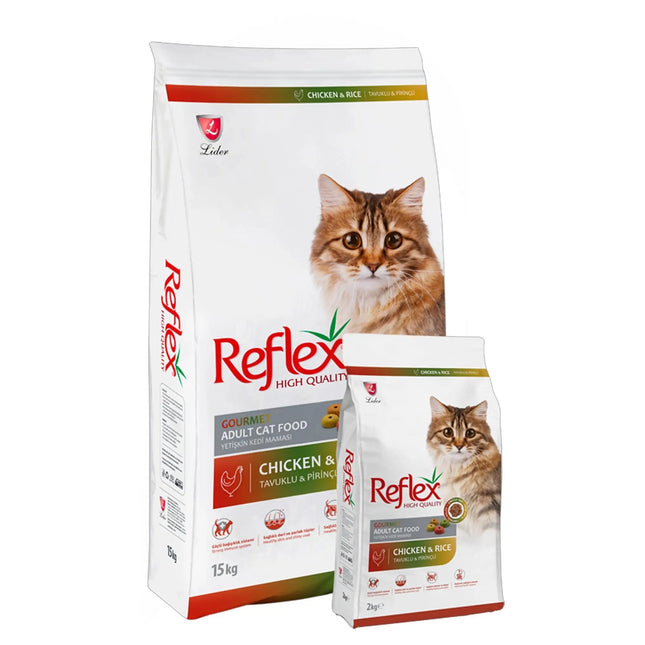 Reflex Multicolor Adult Cat Food With Chicken & Rice 2Kg