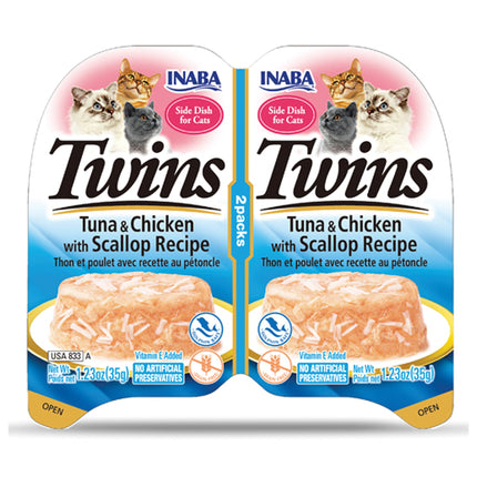 Inaba Twins Tuna & Chicken with Scallop Recipe 70g