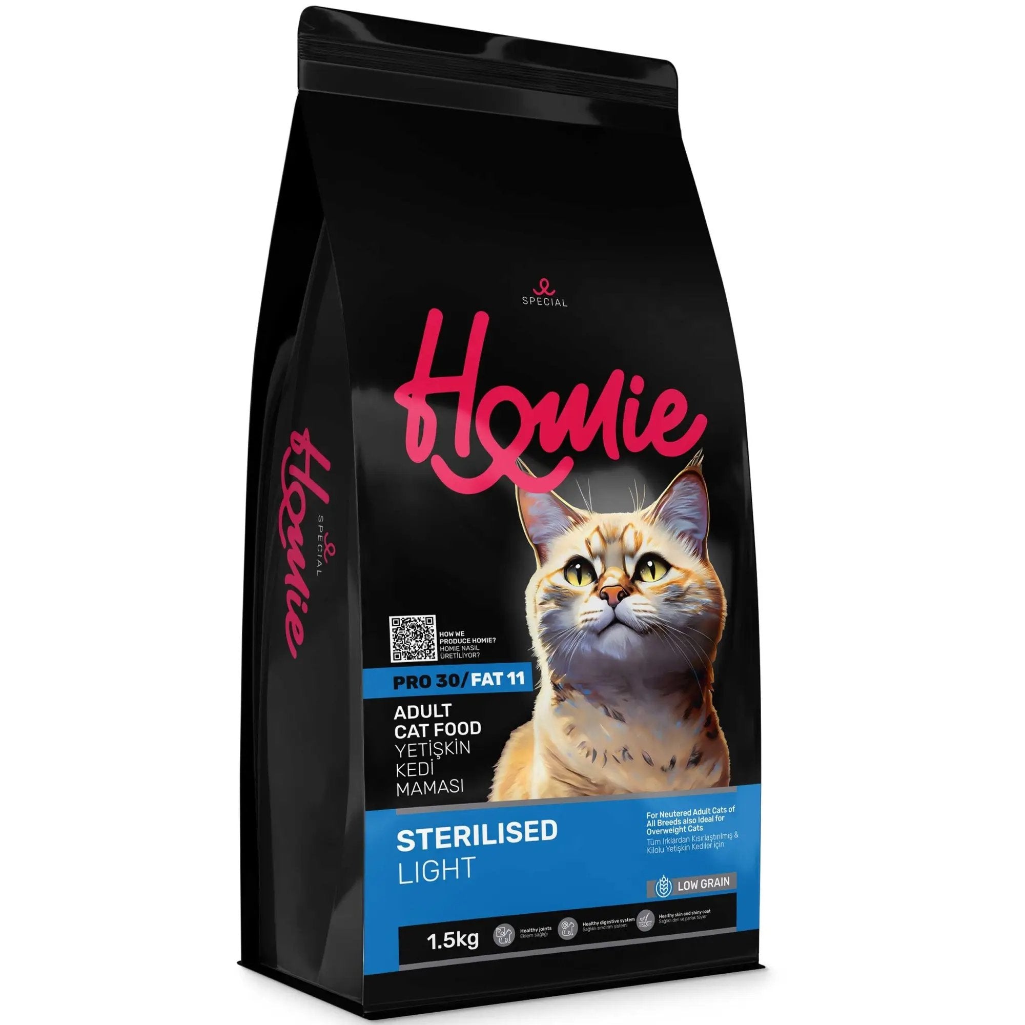 Homie Low Grain Sterilized Adult Cat Food 1.5kg |