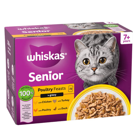 Whiskas senior poultry Gravy 12x85g