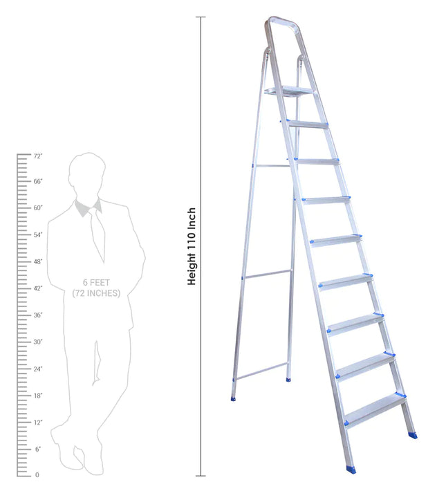 سلم ألمنيوم 9 درجات