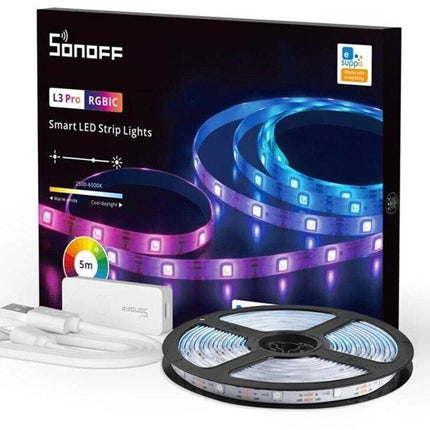 أضواء شريطية LED ذكية من SONOFF RGB (الموديل: L3-5M)