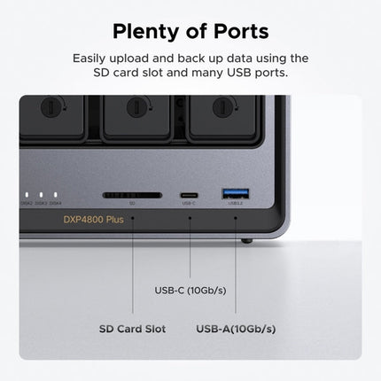 وحدة تخزين UGREEN المتصلة بالشبكة DX4800 Plus (بدون أقراص) EU / DXP4800 Plus / 35261