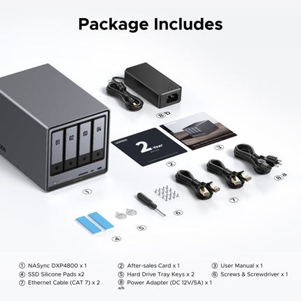 وحدة تخزين UGREEN المتصلة بالشبكة DX4800 Plus (بدون أقراص) EU / DXP4800 Plus / 35261