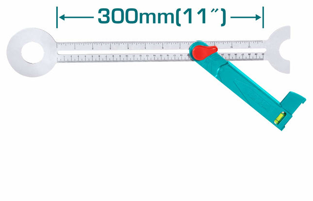 مسطرة زوايا منزلقة توتال (TAHS3011) – دقة وسهولة ضبط الزوايا