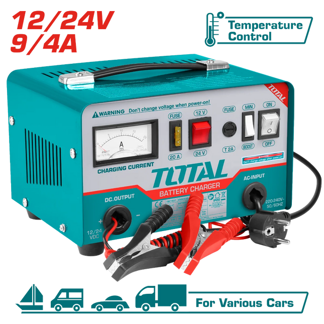 Battery Charger 12/24V Total TBC1601
