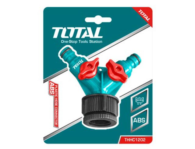 موزع ماء للري مخرجين 1إنش مع صمام إغلاق من توتال (THHC1202) | Total