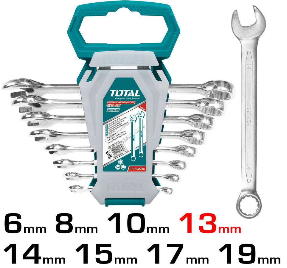 طقم مفاتيح شق رنج من توتال (THT102286-I) | Total طقم مفاتيح شق رنج من توتال (THT102286-I) | Total