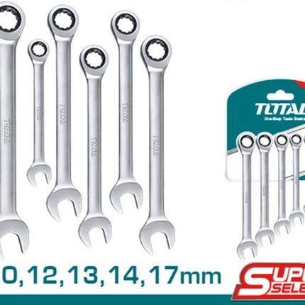 طقم شق رنج 6 قطع طقطقية 8-17 ملم توتال (THT102RK566)