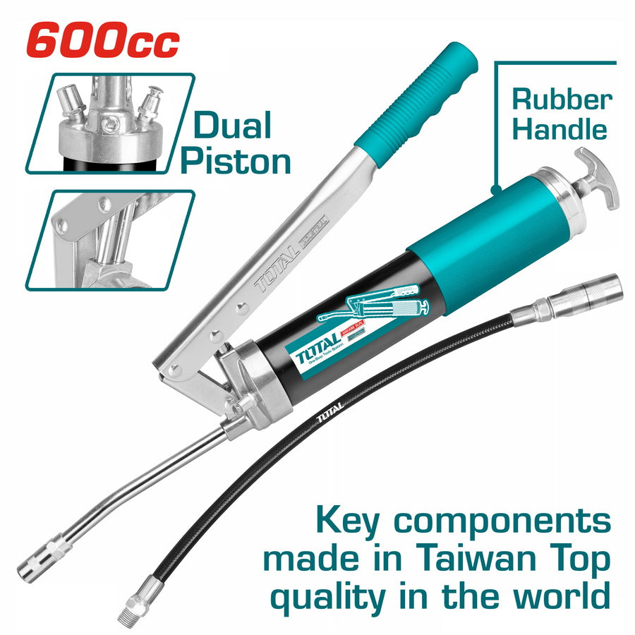 TOTAL مسدس شحم بمكبس مزدوج 600cc - قوة وكفاءة عالية | Total TOTAL مسدس شحم بمكبس مزدوج 600cc - قوة وكفاءة عالية | Total