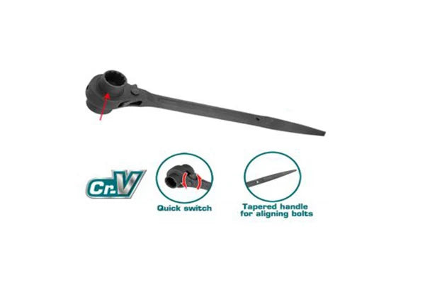 Total THTRSW19211 19x21mm Double Scaffolding Ratchet Spanner