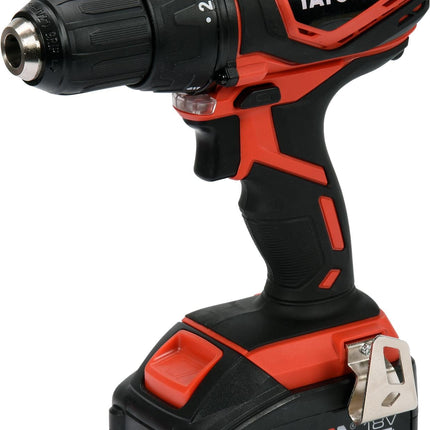 دريل شحن 18 فولت مع 2 بطارية وشنطة من ياتو