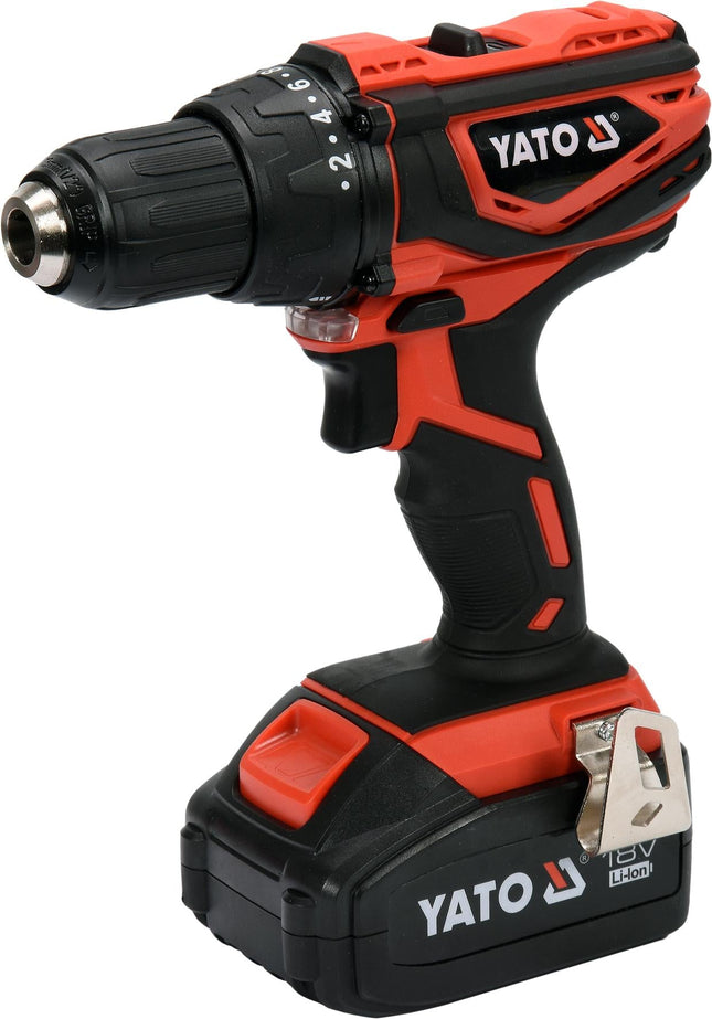 دريل شحن 18 فولت مع 2 بطارية وشنطة من ياتو