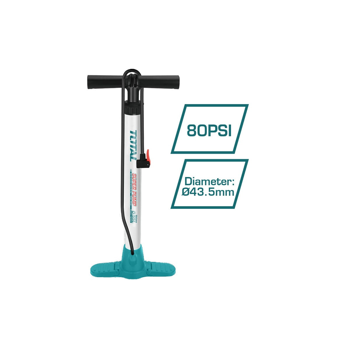 مضخة يدوية 80 PSI من توتال – سهلة الاستخدام | Total مضخة يدوية 80 PSI من توتال – سهلة الاستخدام | Total