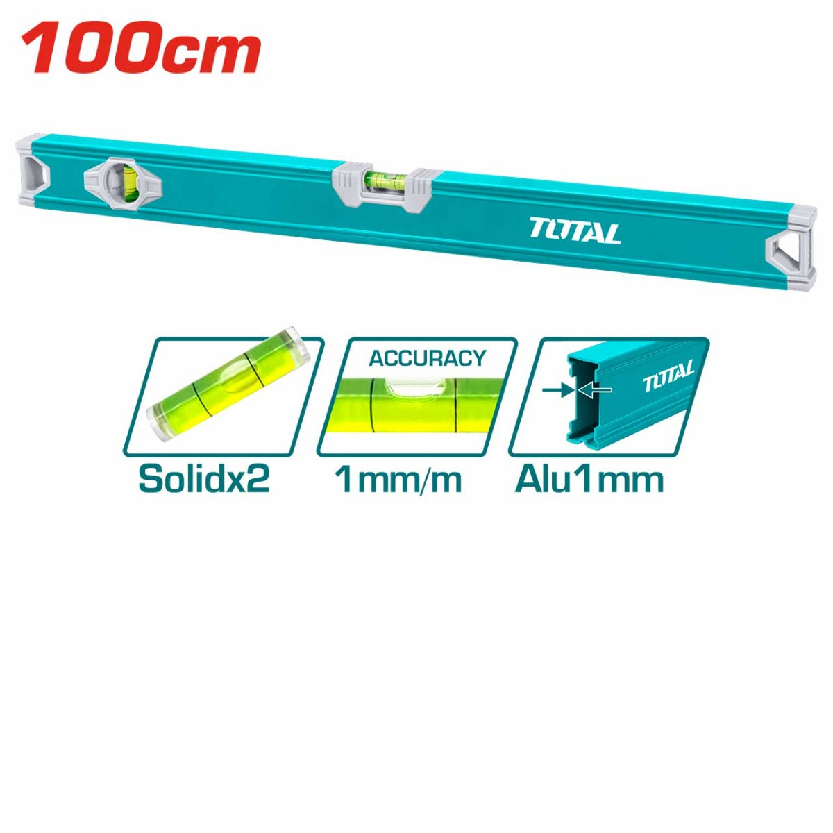 ميزان ماء 100 سم توتال (TMT210036) – استواء دقيق لمشاريعك الكبيرة | Total