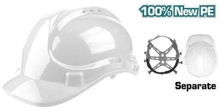 خوذة أمان توتال TSP2602 وزن 380غرام لون أبيض