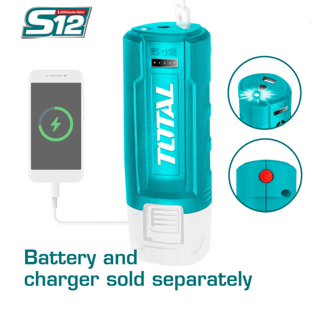 12V Charging Adapter Total TUCLI1201