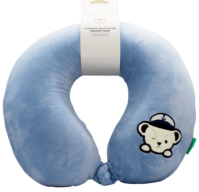 وسادة رقبة من الفوم على شكل حرف U