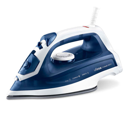 Ufesa Cobalt 2200 Steam Iron – 2200W | 25g/min continuous steam | Steam shot up to 110g