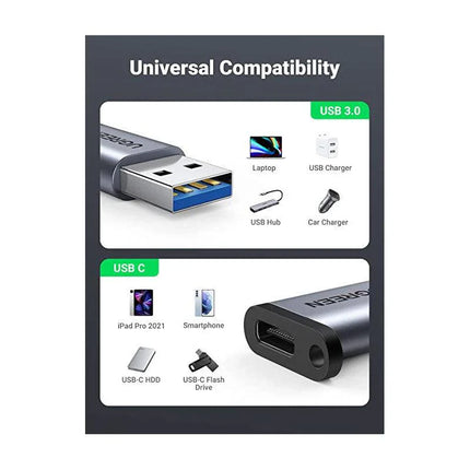 محول UGREEN من USB-A 3.0 إلى USB-C (OTG) / US276 / 50533