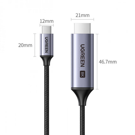كابل يو جرين 90451 USB Type-C إلى HDMI 8K@60Hz (1.5 متر) / 90451