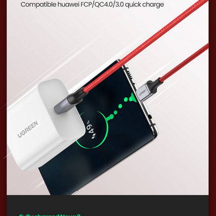 Ugreen USB-C 2.0 Male To USB-C 2.0 Male 3A Data Cable 1M/ 60186