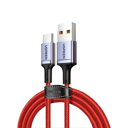 كيبل يوجرين USB 2.0 إلى تايب سي 6 أمبير من سبائك الألومنيوم 1 متر (أحمر) | 20527