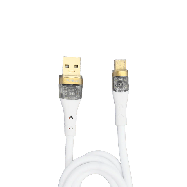 كابل USB من النوع C مع غلاف شفاف
