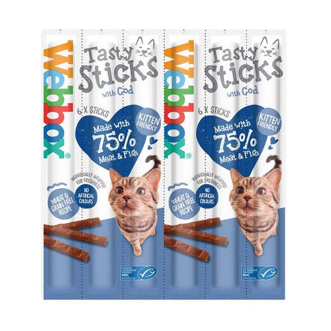 webbox tasty sticks Cod 6pcs