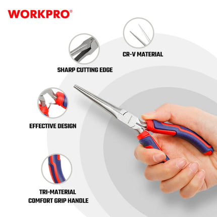 كماشة صغيرة أنف إبرة Cr-V مقاس 6 انش WorkPro