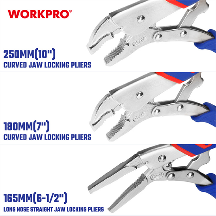 WORKPRO Mixed Crimping Pliers Set (WP201003)